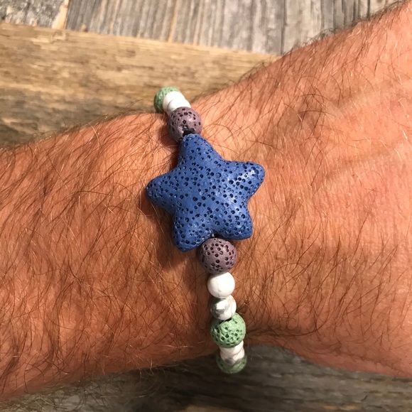Lava Bead Essential Oil Diffuser Bohemian Bracelet - Picture 3 of 3